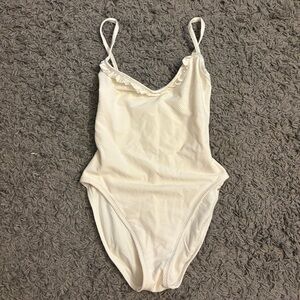 Oscar de la Renta White Swimwear